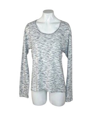 Lululemon Meant To Move Long Sleeve Top, Space Dye, Scoop Neck, Pullover
